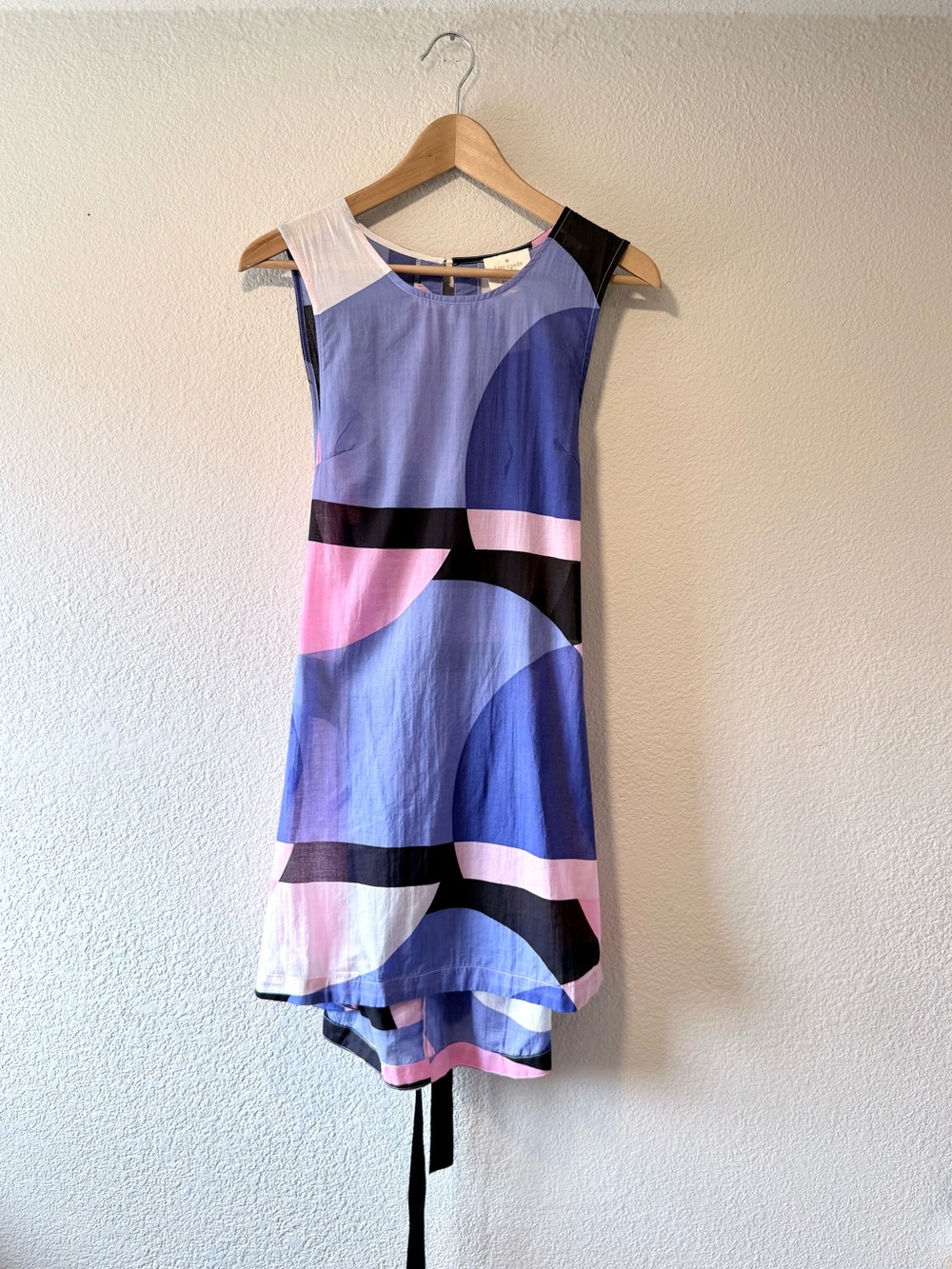 KATE SPADE Sleeveless Geometric Shift Dress Swim Cover Up